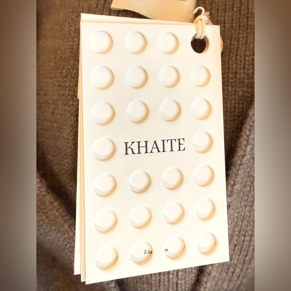 KHAITE NWT Scarlet Cashmere Cardigan Sweater Barley, size Medium - Picture 9 of 16